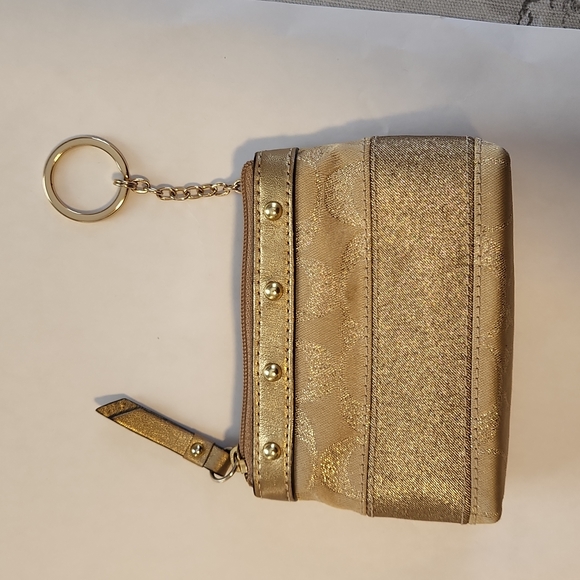 Coach Handbags - Coach Metallic Gold Coin Case